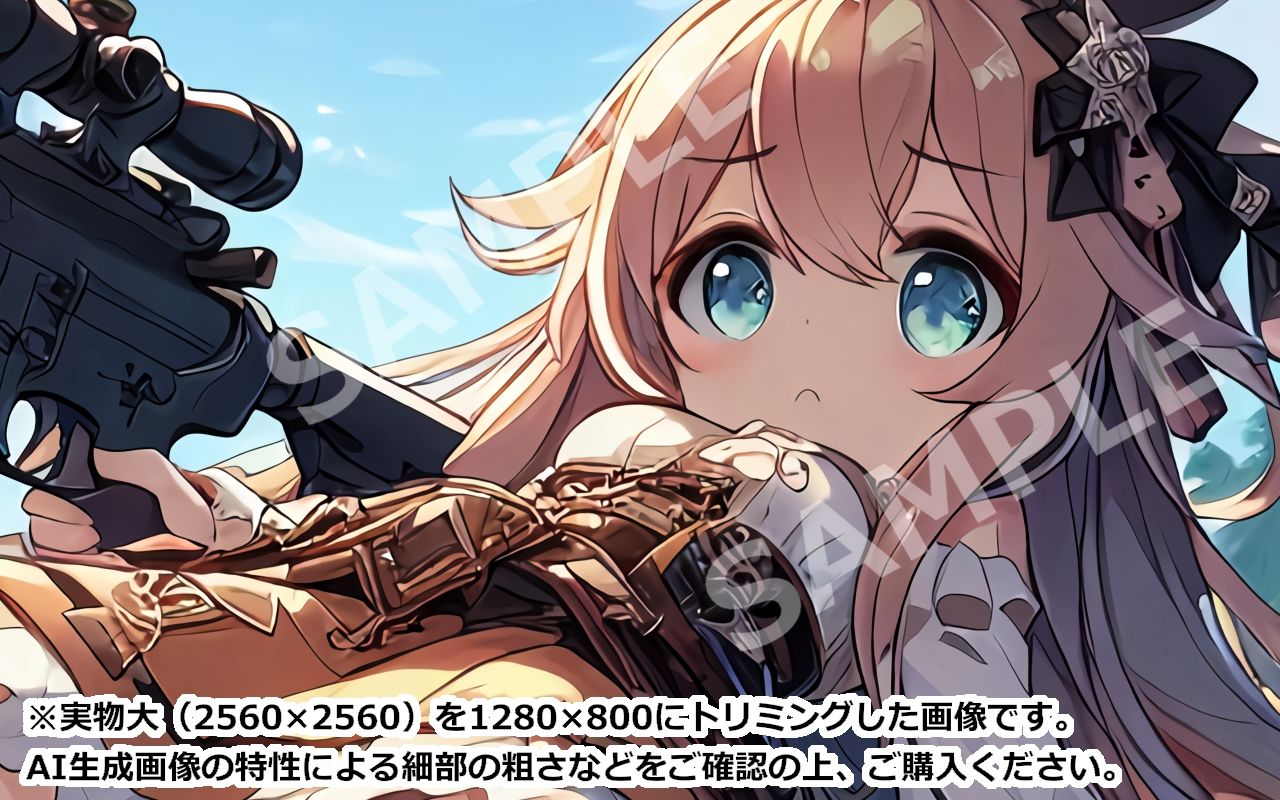 萌え系美少女ファンタジーイラスト素材集「スナイパー」 - サンプル画像 4
