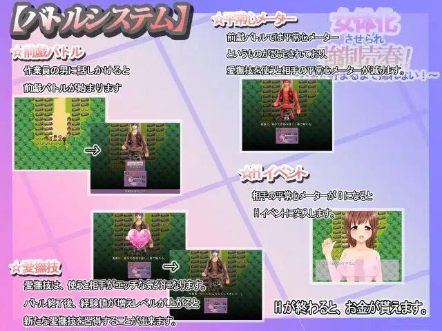 女体化させられ強●売春！〜お金が貯まるまで帰れない！〜 - サンプル画像 2