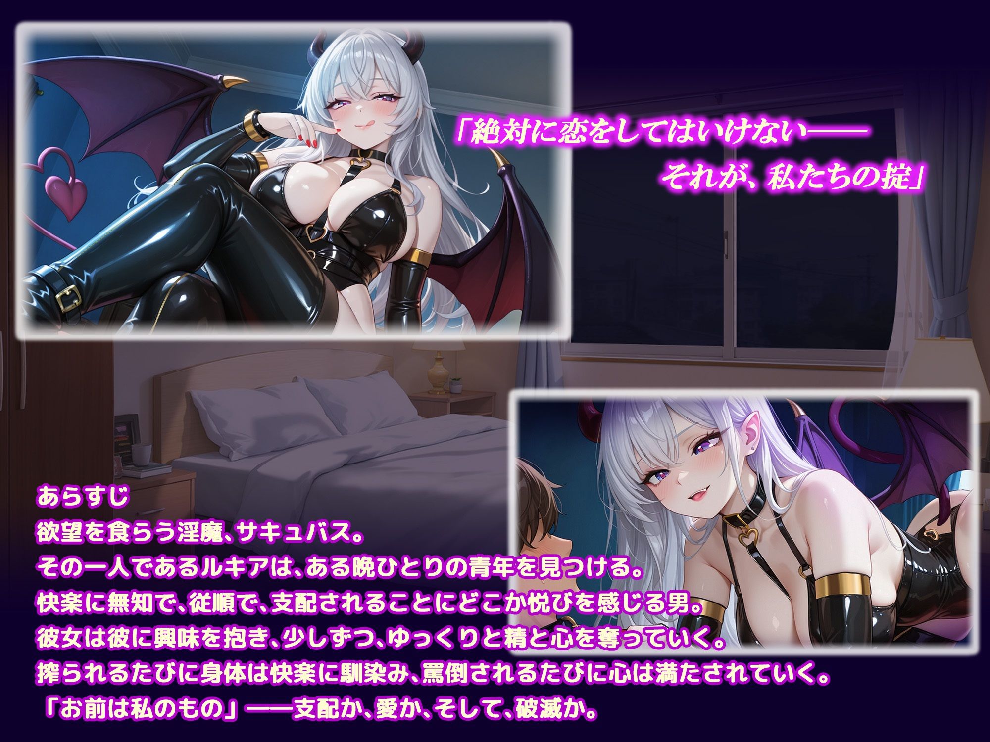 ドSサキュバスに調教される僕 - サンプル画像 1