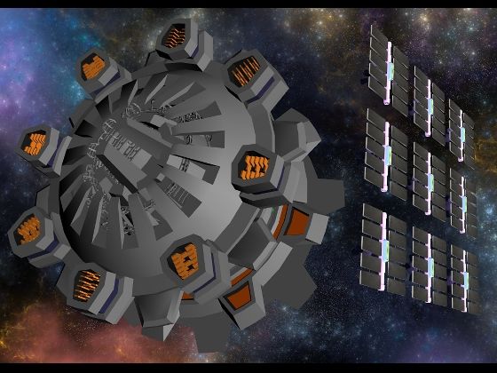 転移ゲートラプンツェルとソーラーパネル2種クリップスタジオ用3Dオブジェクト - サンプル画像 5