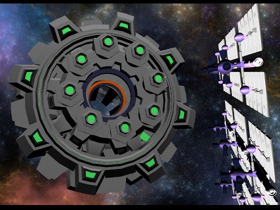 転移ゲートラプンツェルとソーラーパネル2種クリップスタジオ用3Dオブジェクト - サンプル画像 7