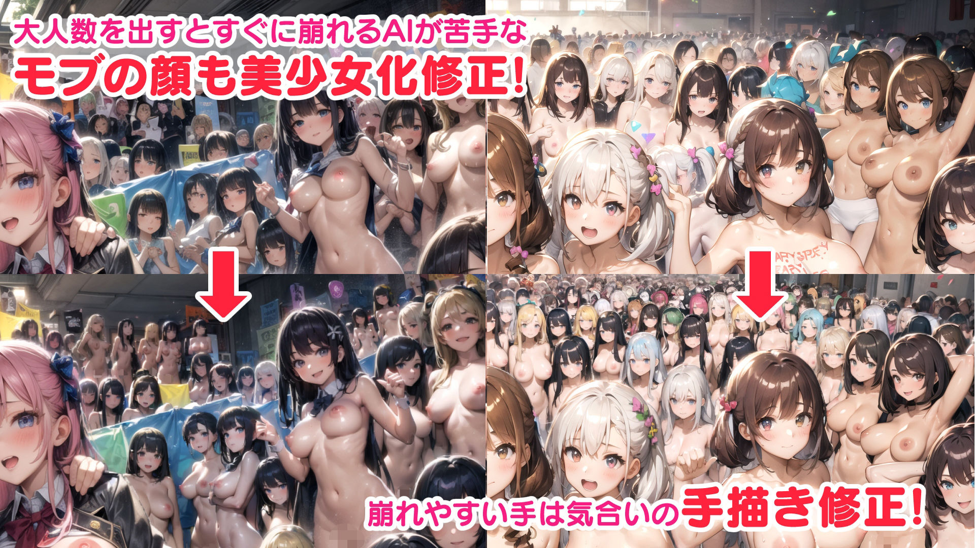 超ハーレム肉便女学園育成授業〜この世全ての美少女はご主人様に子宮も人権も捧げます（ハート）〜 - サンプル画像 2