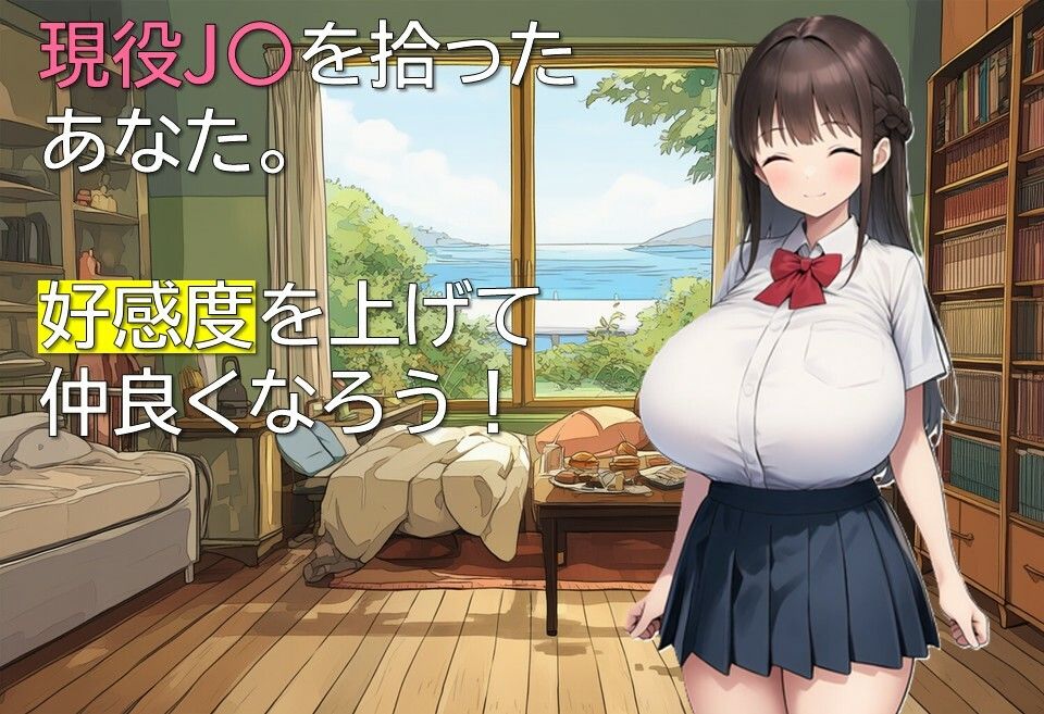 ロリ巨乳家出少女との生活 - サンプル画像 1