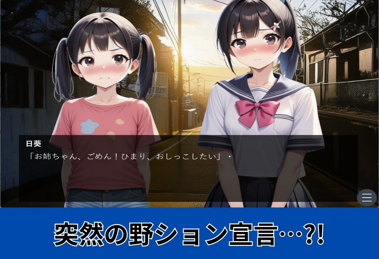 【おしがま】姉妹でおしっこ！〜野ション/お風呂/トイレで放尿するJK〜 - サンプル画像 5