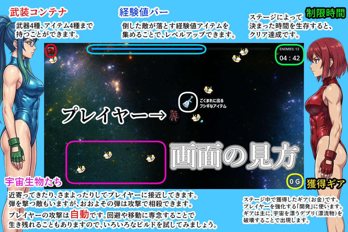 銀河天星コズミックサバイバー - サンプル画像 5