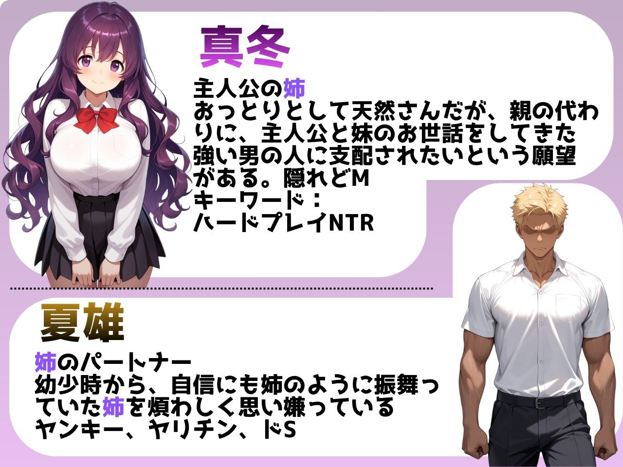 最愛の姉妹は性実習プログラムの中で堕ちていく 〜その淫らな姿を隣で見ることしかできないボク2〜 - サンプル画像 1