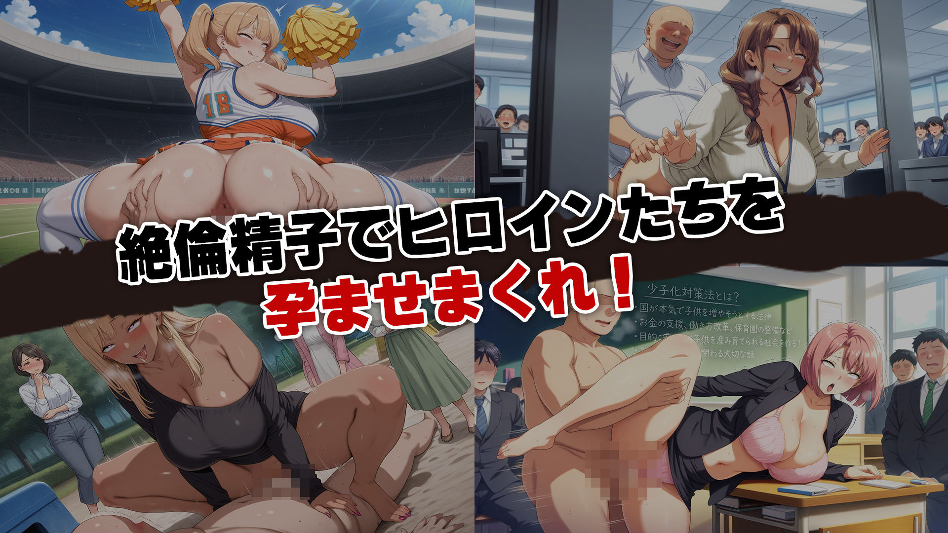 少子化対策法で俺の絶倫精子が認定された件〜国家公認美女ハーレムで全員孕ませ中出し生活 - サンプル画像 9