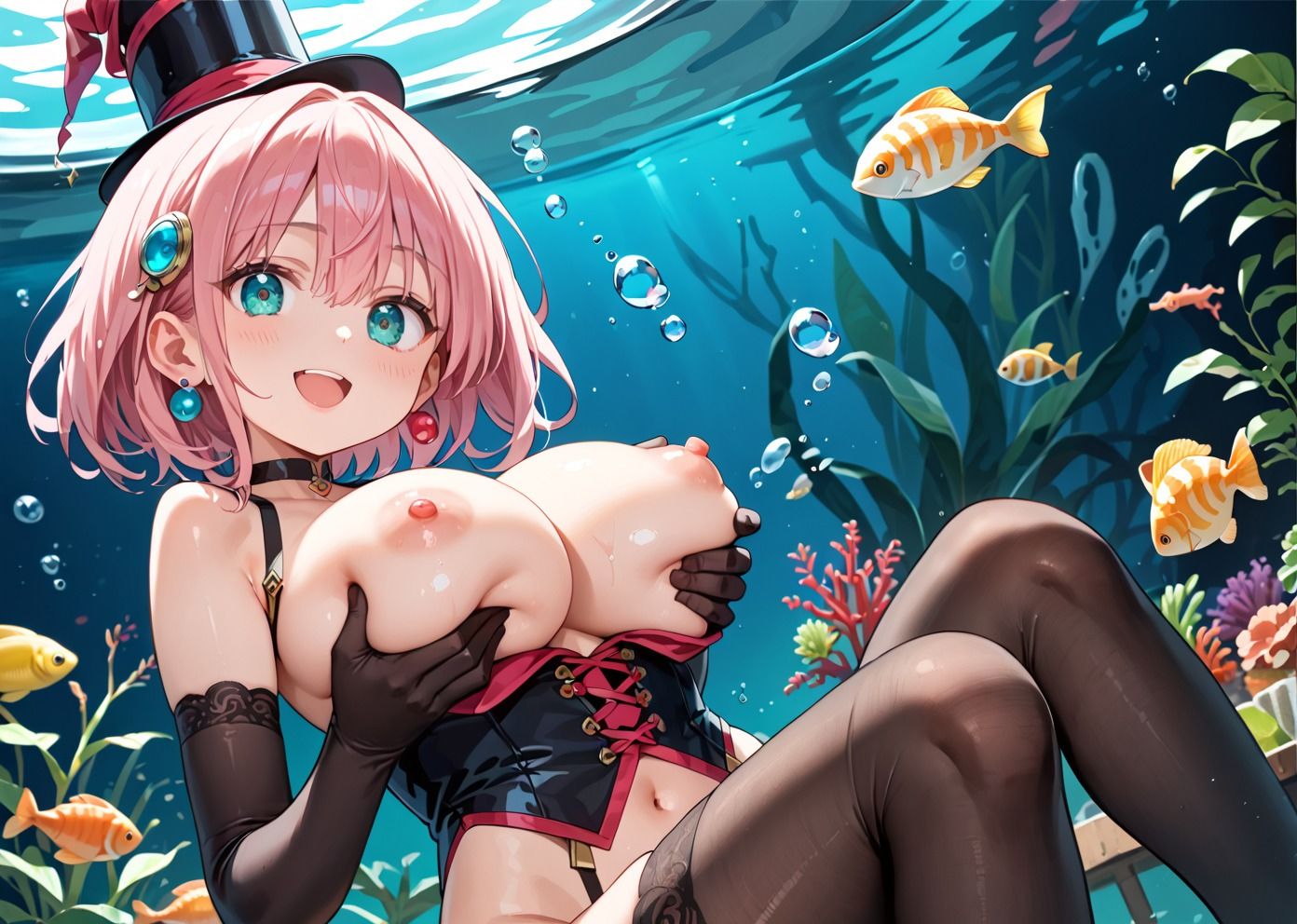 忘却と逢瀬のアクアリウム〜昼休み、水中でだけ続く関係〜 - サンプル画像 3