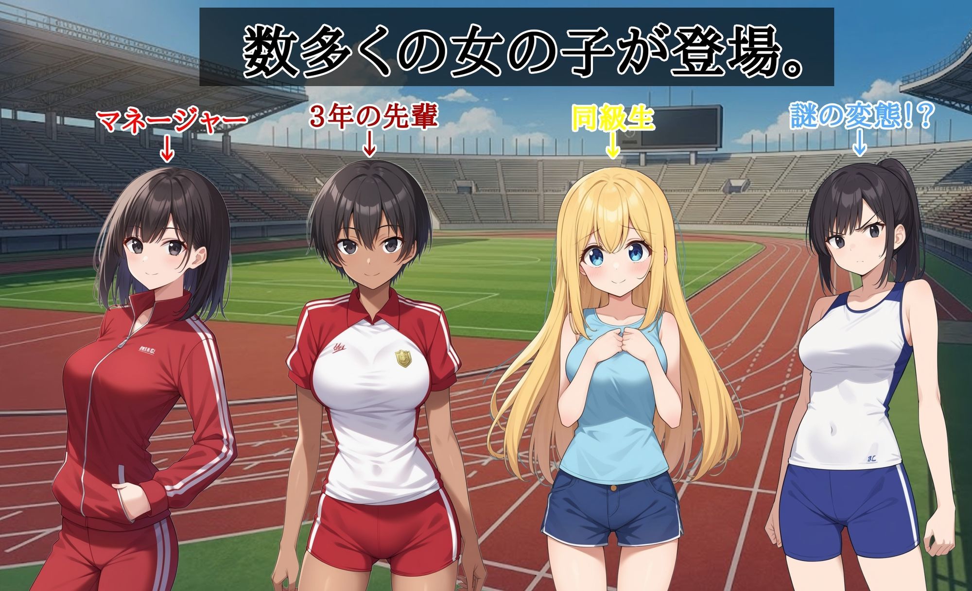 最下位は童貞、1位はハーレム。〜デスゲーム陸上〜 - サンプル画像 6