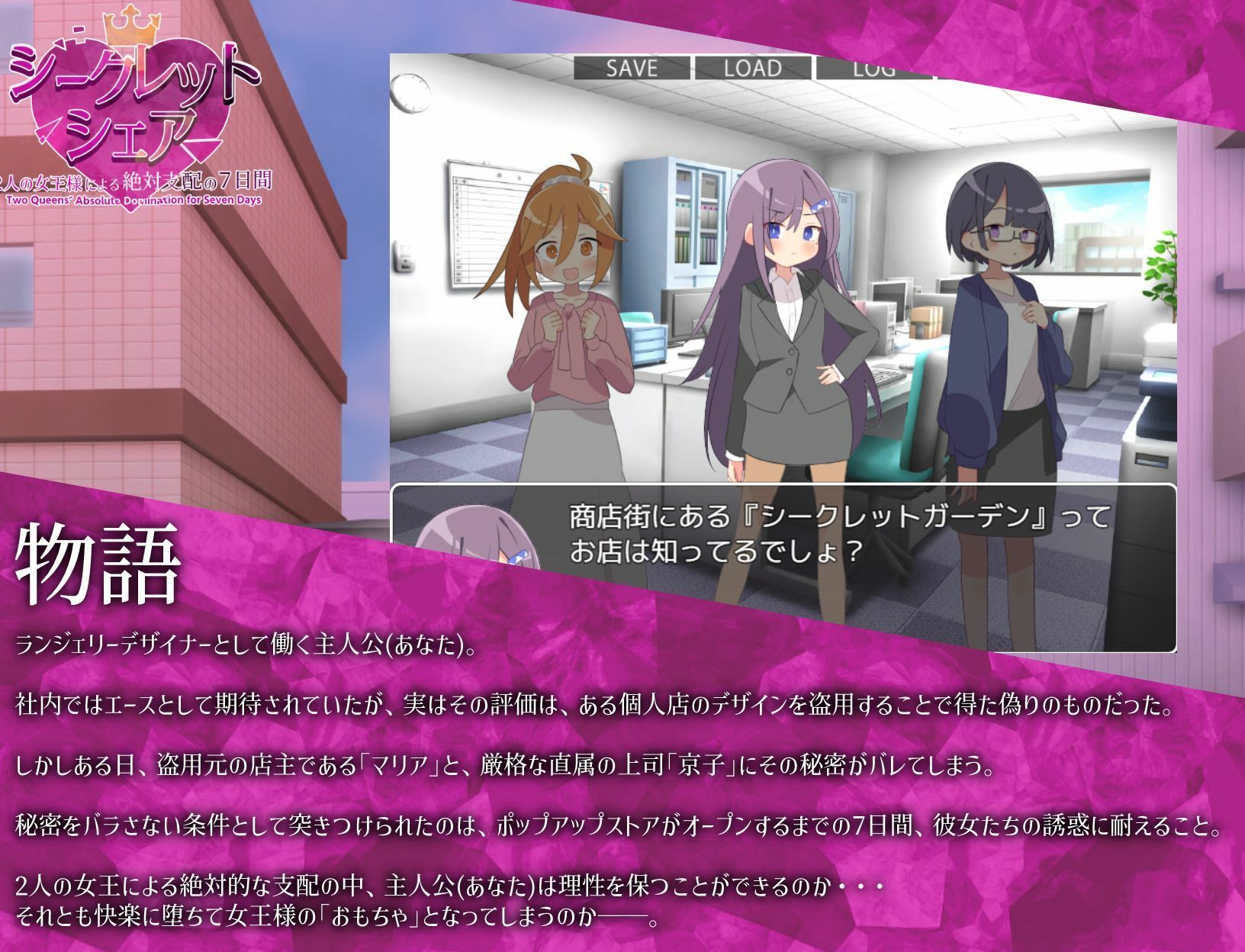 シークレット・シェア〜2人の女王様による絶対支配の7日間〜 - サンプル画像 1
