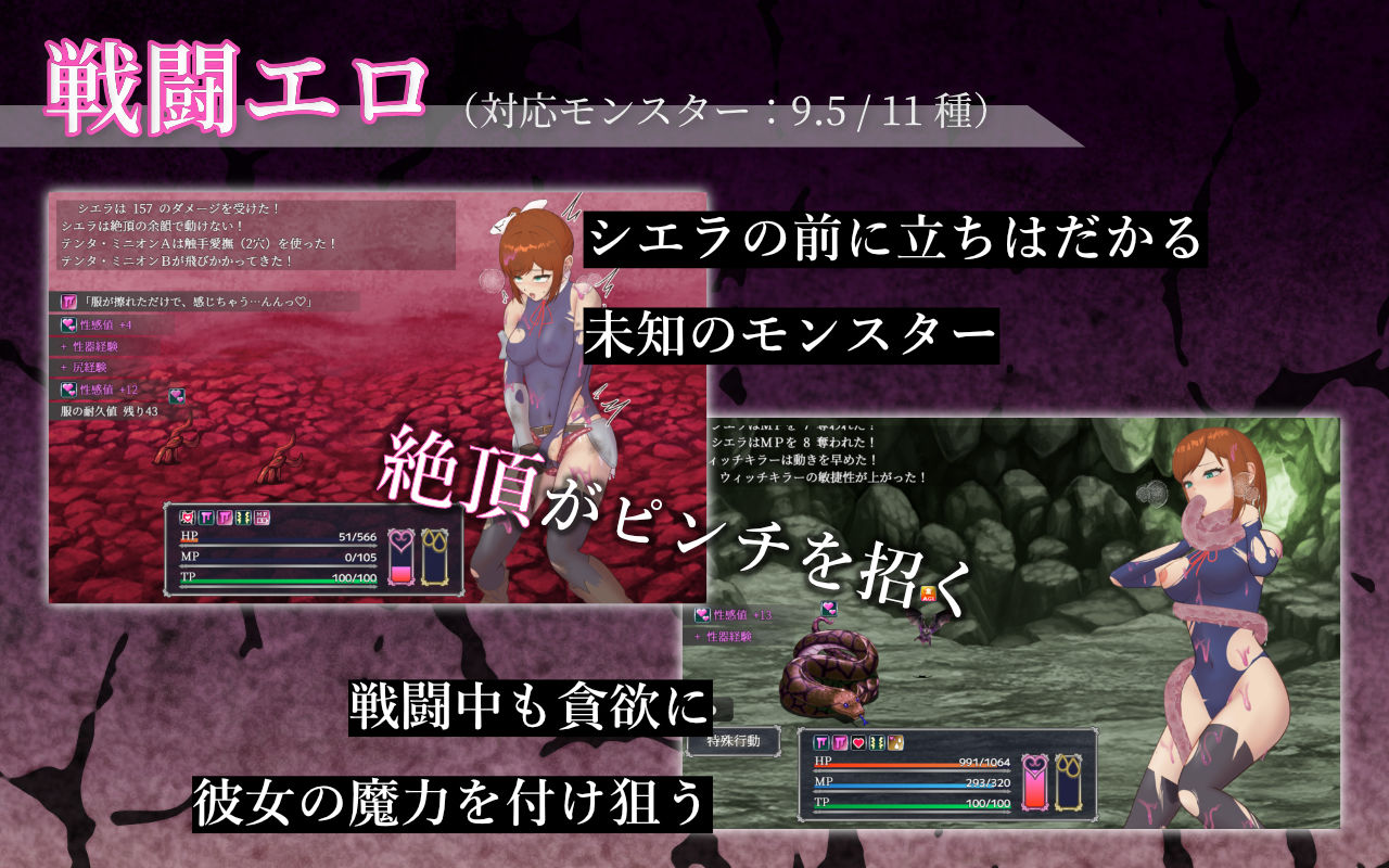 シエラの淫らな異変調査 -女剣士はソロでイク- - サンプル画像 1