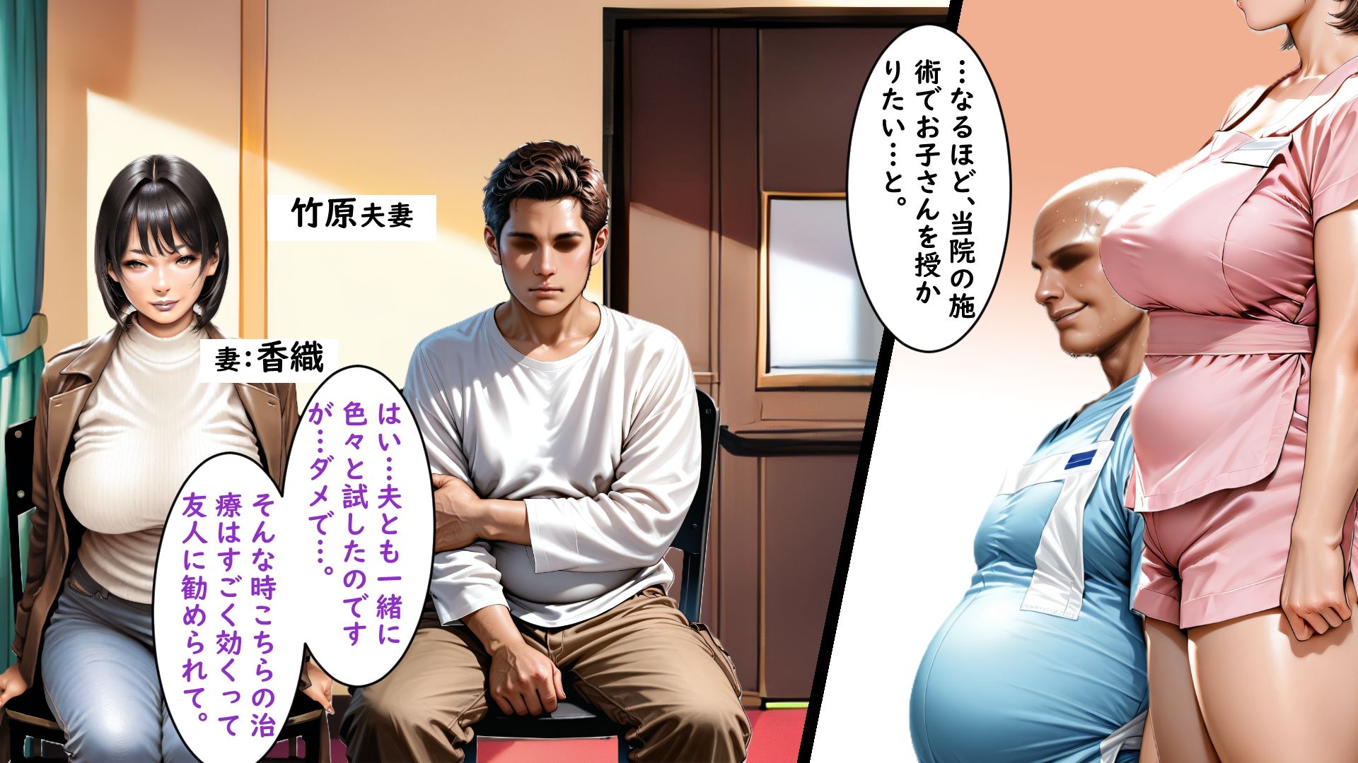 【ボイスコミック風】夫思いの良妻が托卵妻に堕ちるまで - サンプル画像 1