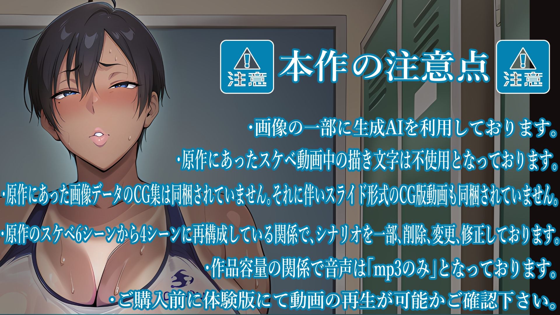 褐色むちむち陸上部女子を汚っさんクソ生ちんぽでわからせる！！ （上編） 【肉汁リメイク版】【鑑賞ゲーム版】 - サンプル画像 10