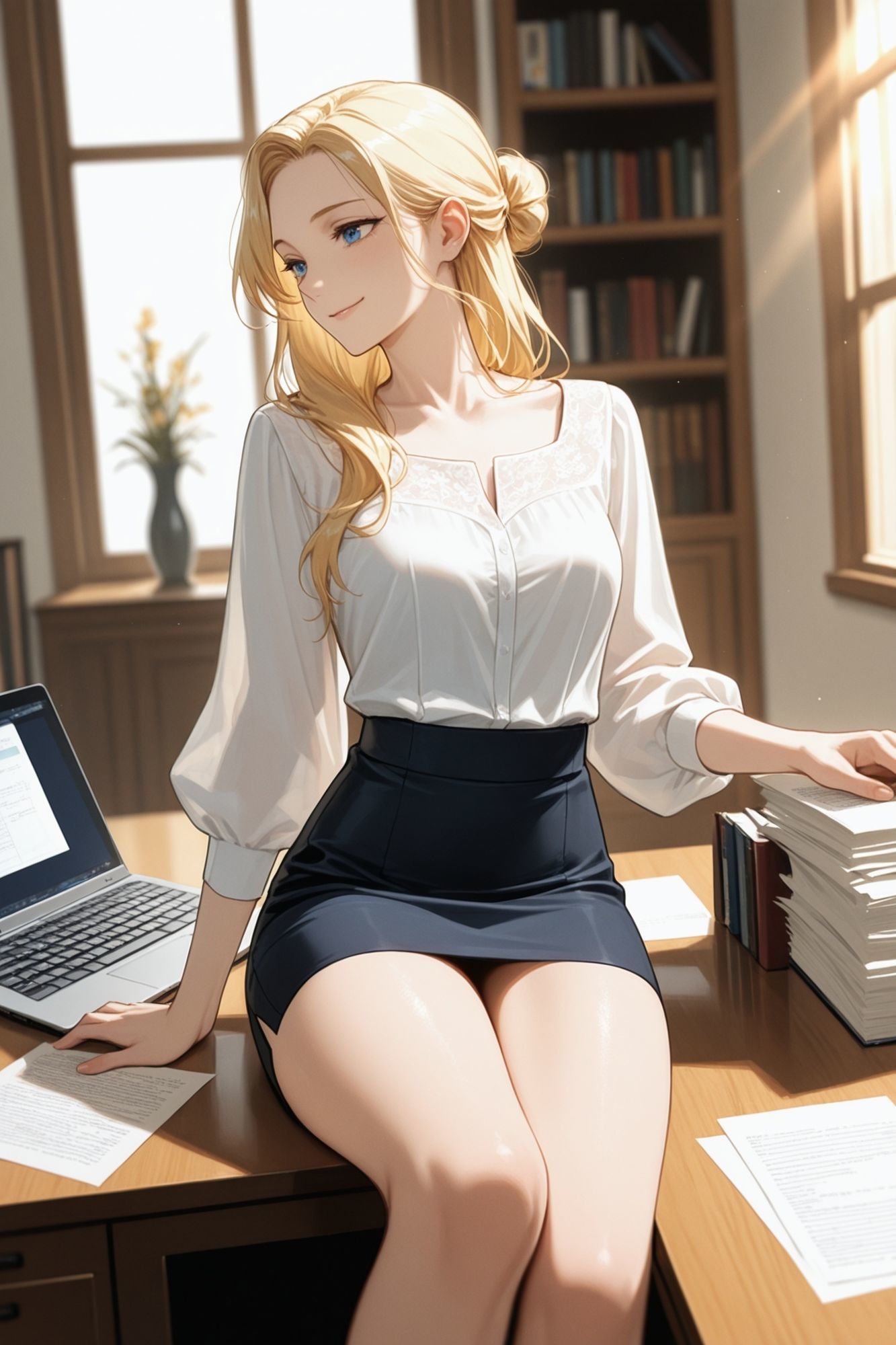 昼は哲学系准教授、夜はキャバ嬢...29歳彩花の日常【BGM付きフォトストーリー】 - サンプル画像 1