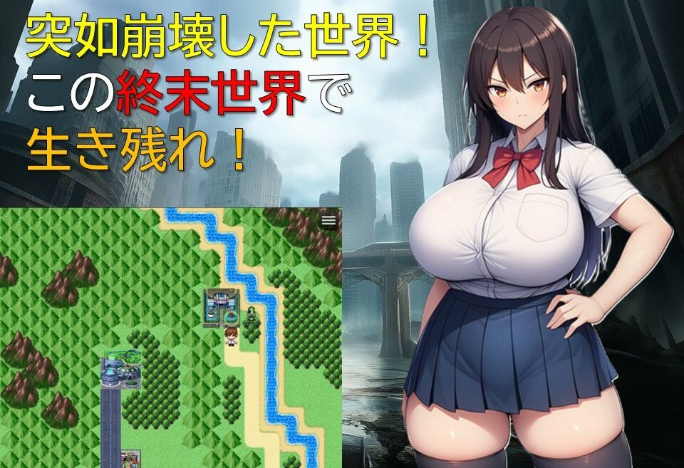 終末世界の放課後ハーレム - サンプル画像 1