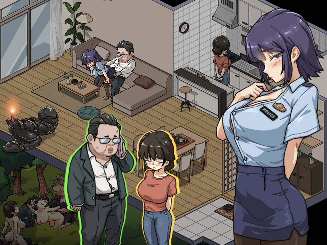 極道無頼EX:女警・鮎川光--処女が変態に変わる分かれ道 - サンプル画像 2