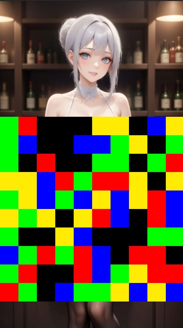 【 シームレス動画・着エロに特化！】もざ消し！ パート2 〜モザイク風ブロックをなぞって消す爽快パズルゲーム〜 - サンプル画像 3