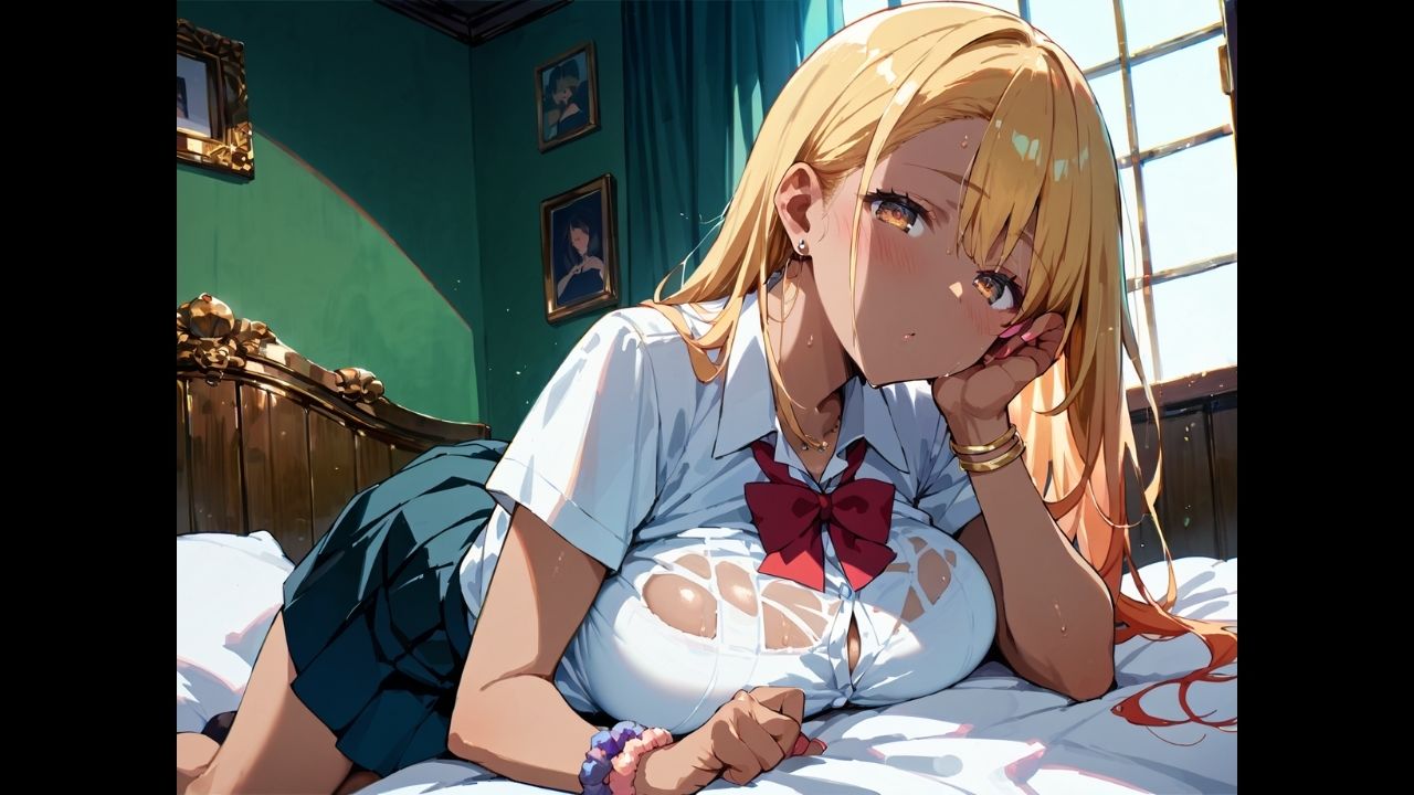 金髪ギャルとホテルで朝まで中出しH！ - サンプル画像 3