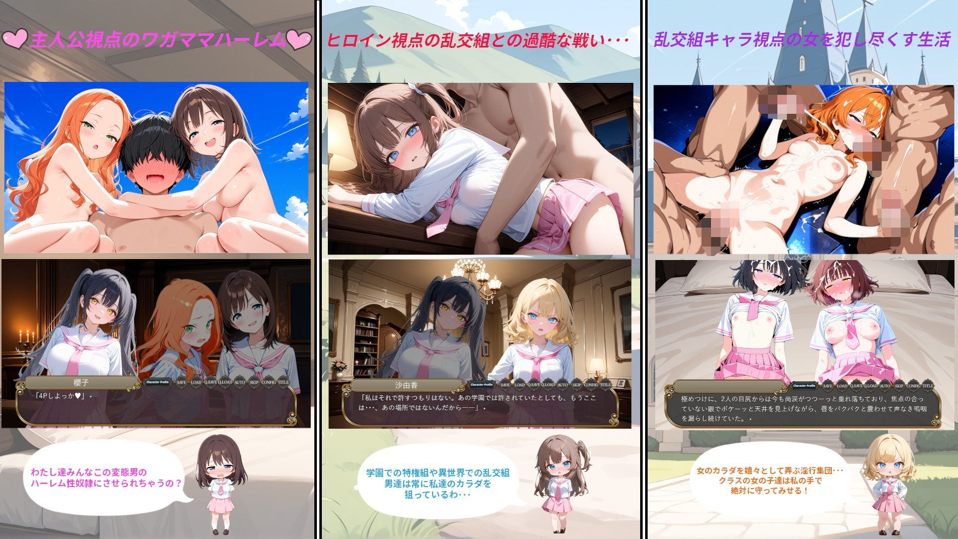 イジメられていた僕が異世界転移でチート能力を手に入れたのでクラスメイトたちで性奴●ハーレムをつくったI - サンプル画像 1