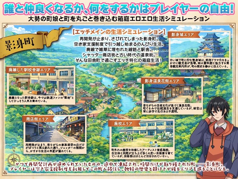 影身町SIM  箱庭エロエロ生活シミュレーション - サンプル画像 2