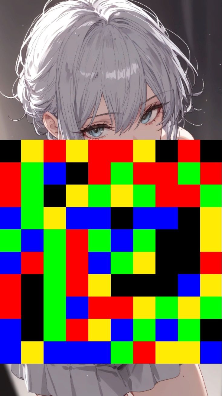 【 シームレス動画・着エロに特化！】もざ消し！ パート4 〜モザイク風ブロックをなぞって消す爽快パズルゲーム〜 - サンプル画像 4