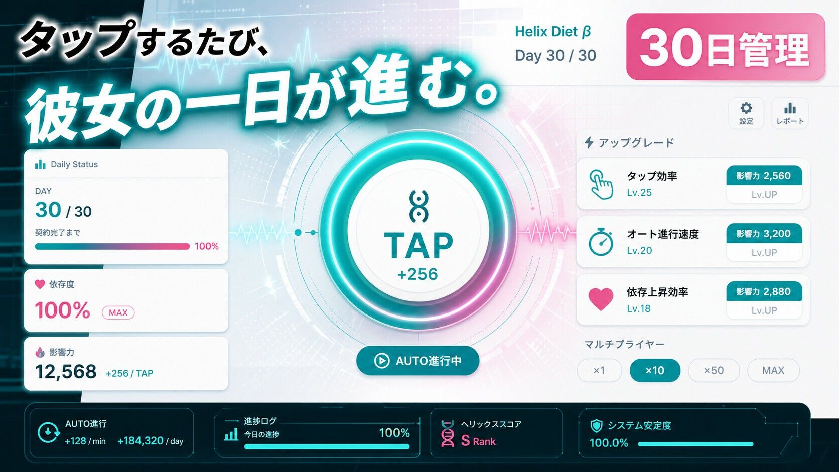 30日で堕ちる巨乳後輩OLの催●ダイエット - サンプル画像 2