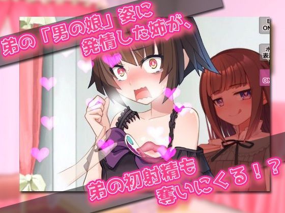 男の娘〜レズの姉に女装させられて強●射精される弟クン！〜オナニー用ミニゲーム - サンプル画像 3