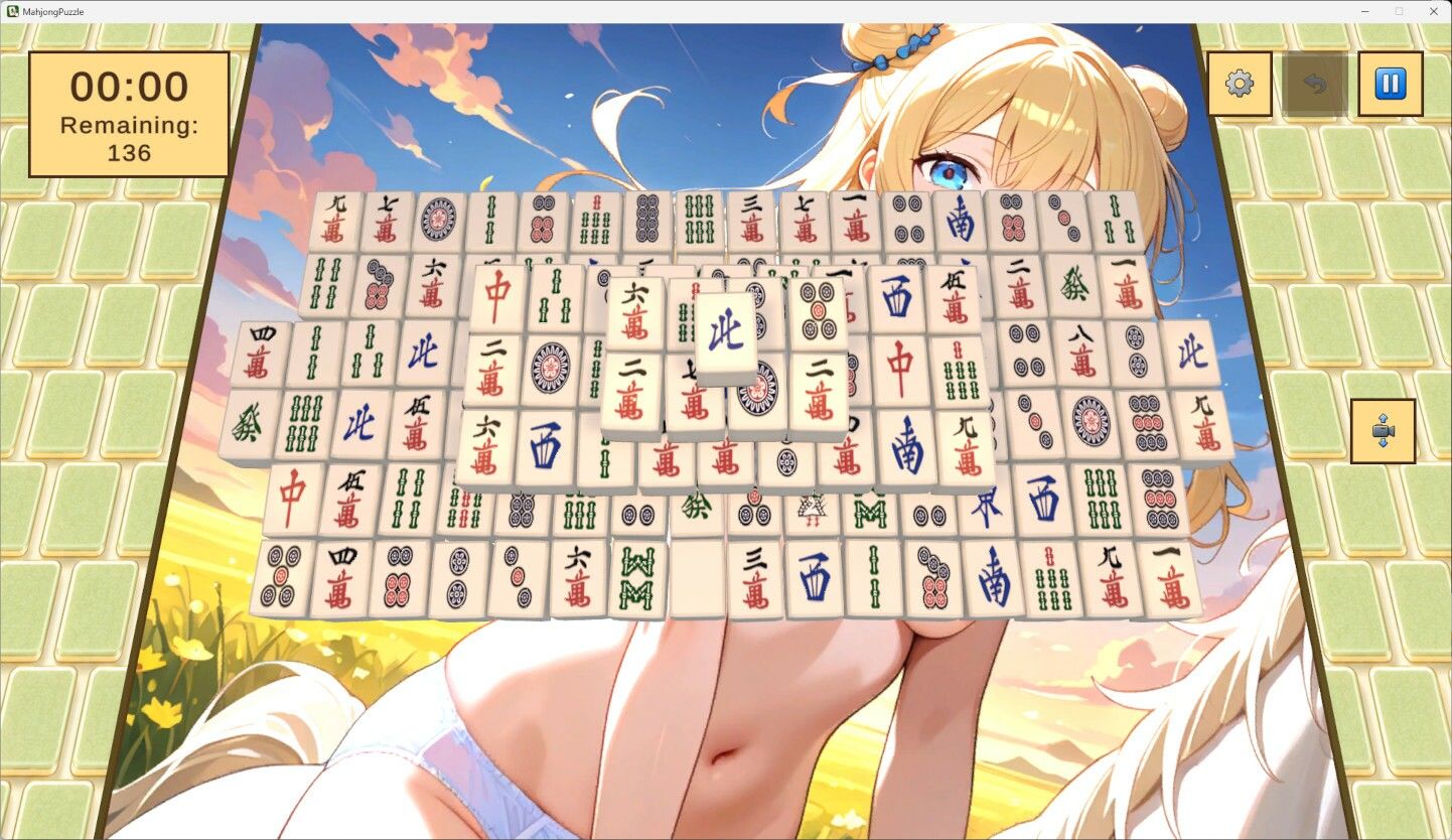 麻雀牌パズル - サンプル画像 2
