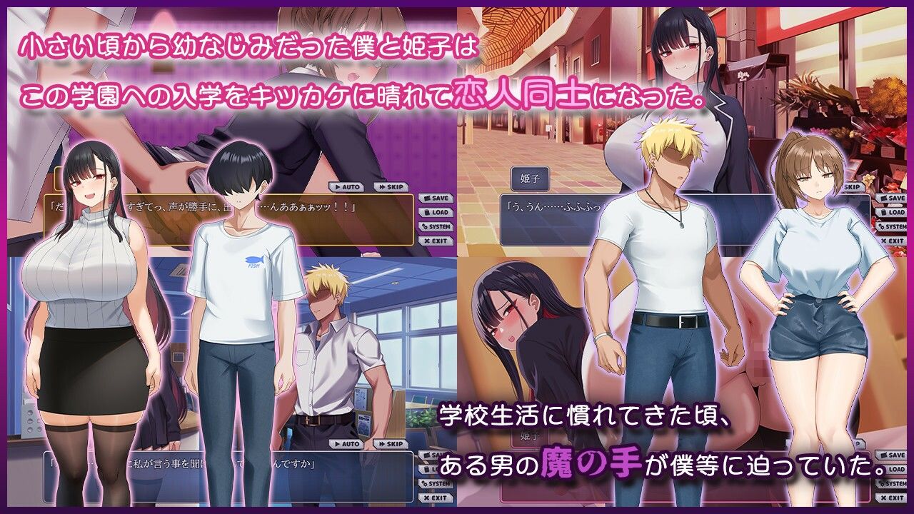 ネトラレヒロイン姫子 -秘密の学園性活- - サンプル画像 2