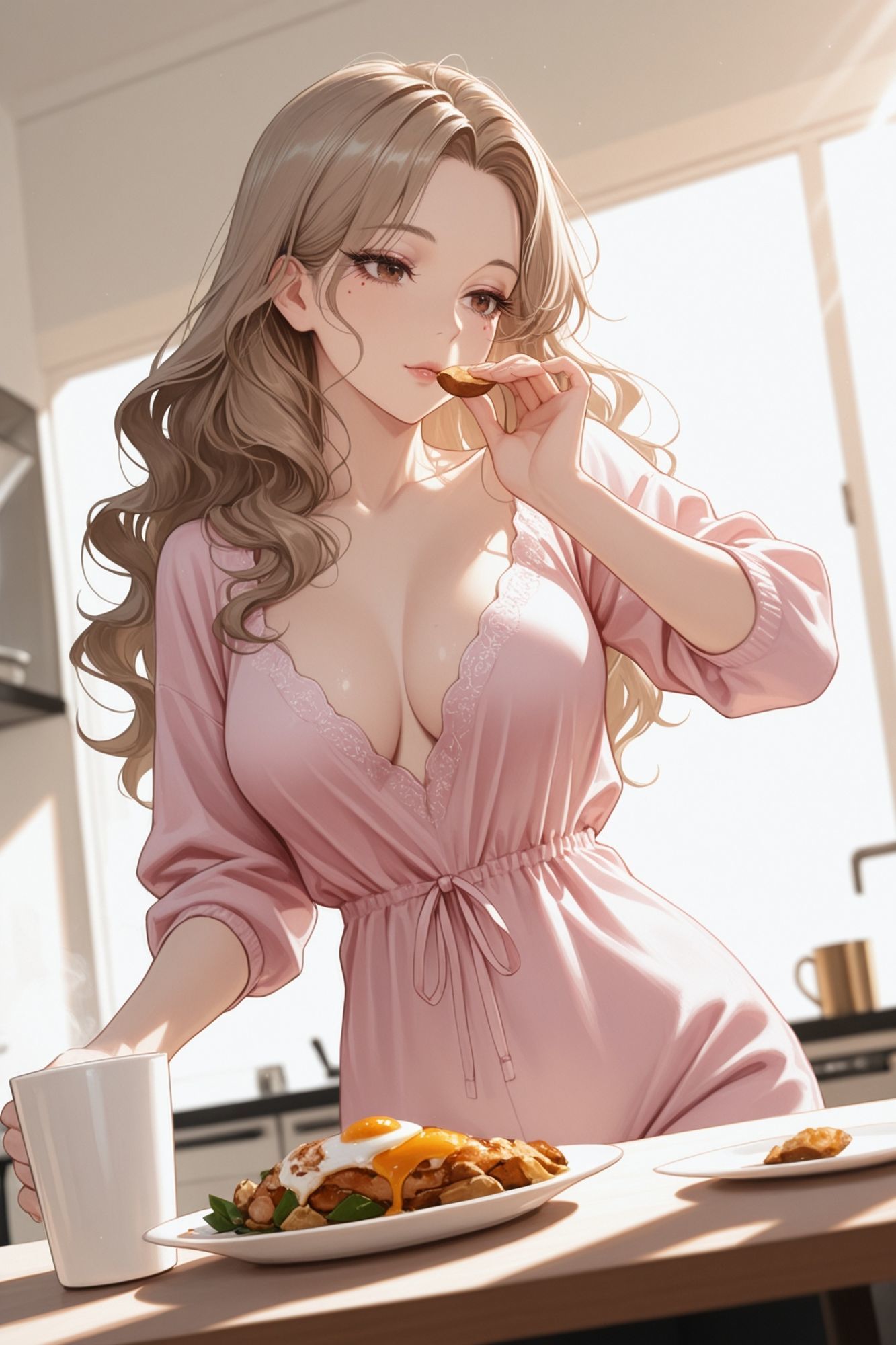 昼は美容皮膚科看護師、夜はキャバ嬢――27歳・詩織の日常【BGM付きフォトストーリー】 - サンプル画像 2