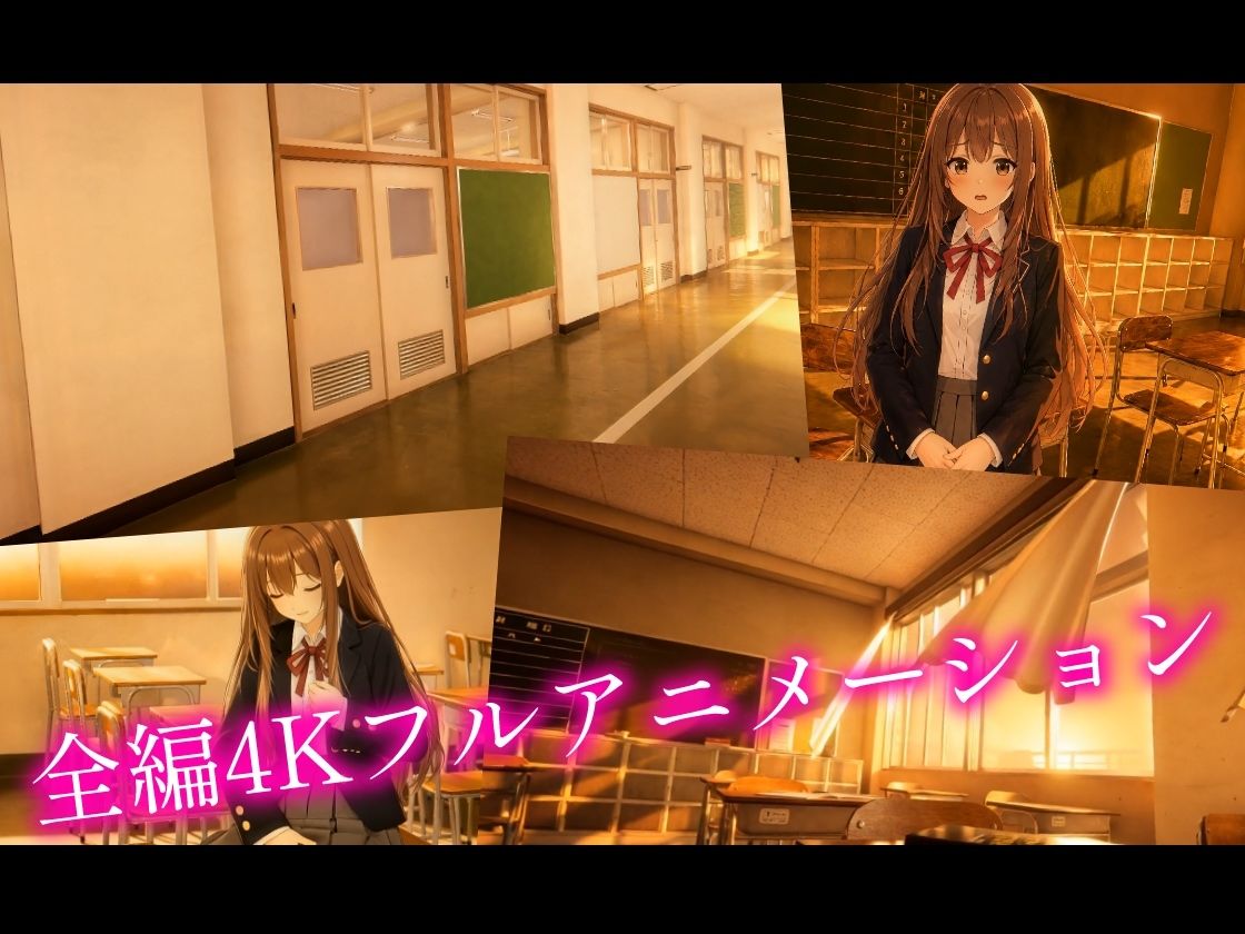 【4Kフルアニメ/フルボイス】巨乳生徒会長のオナニーを見つけ教室で中出しセックスした件【JK教室オナニーシリーズ】〜桜井しおり編〜 - サンプル画像 5
