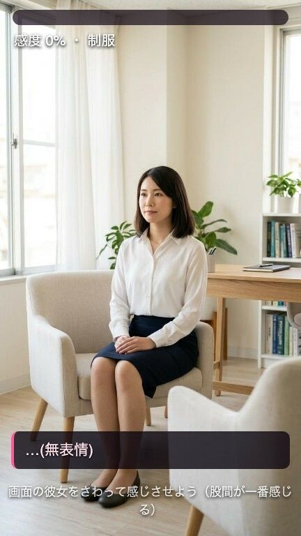【実写級おさわり】無表情カウンセラーは何をされても顔を変えない 〜でも感度メーターは嘘をつけない〜 - サンプル画像 2