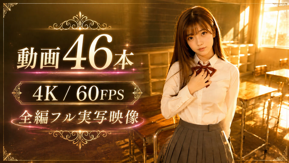 【4Kフル実写版/フルボイス】巨乳生徒会長のオナニーを見つけ教室で中出しセックスした件【JK教室オナニーシリーズ】〜桜井しおり編〜 - サンプル画像 4