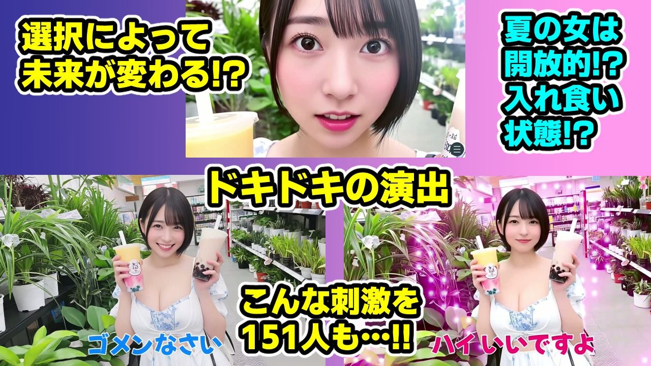 ナンパマスター2〜151人のナンパ図鑑完成を目指せ！！〜夏のリゾート編【いきなり極限リーチ！！ 即興奮！！脳汁ドバドバナンパゲーム！！】 - サンプル画像 5