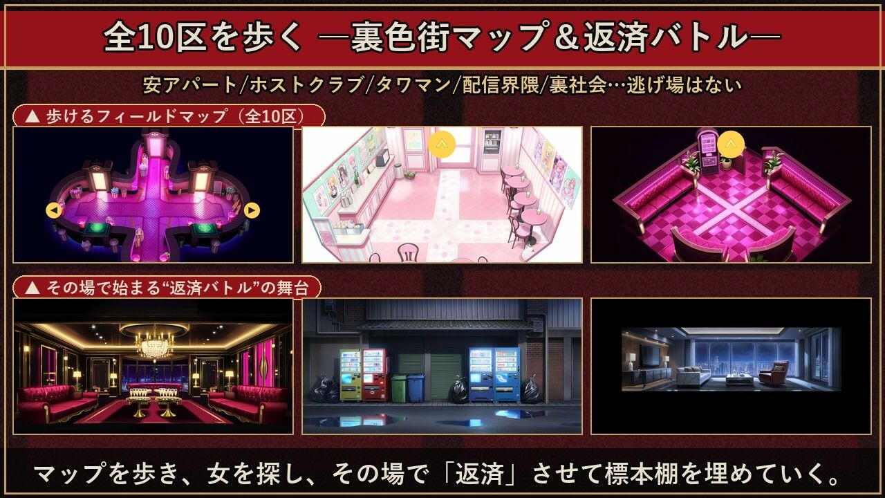 完済できない女たち― 闇金・裏色街・加害者経営RPG ― - サンプル画像 7