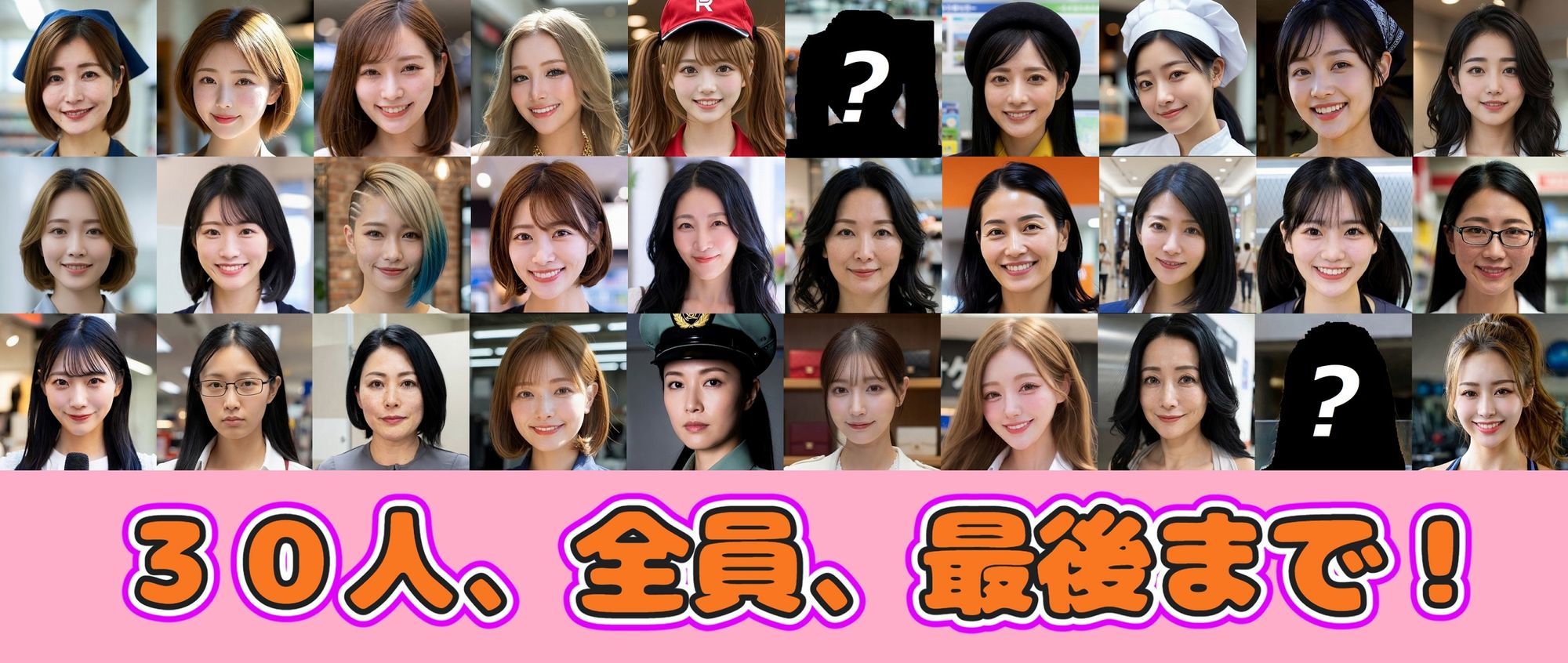 30人の美女を魅了せよ！ ショッピングモール編 〜私たち全員しゃぶりますっ、本番しますっ〜 - サンプル画像 10
