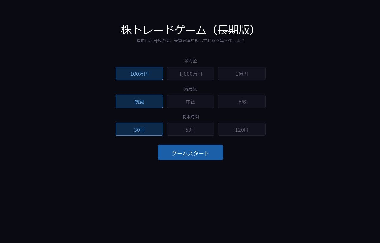 株トレードゲーム（長期版） - サンプル画像 1