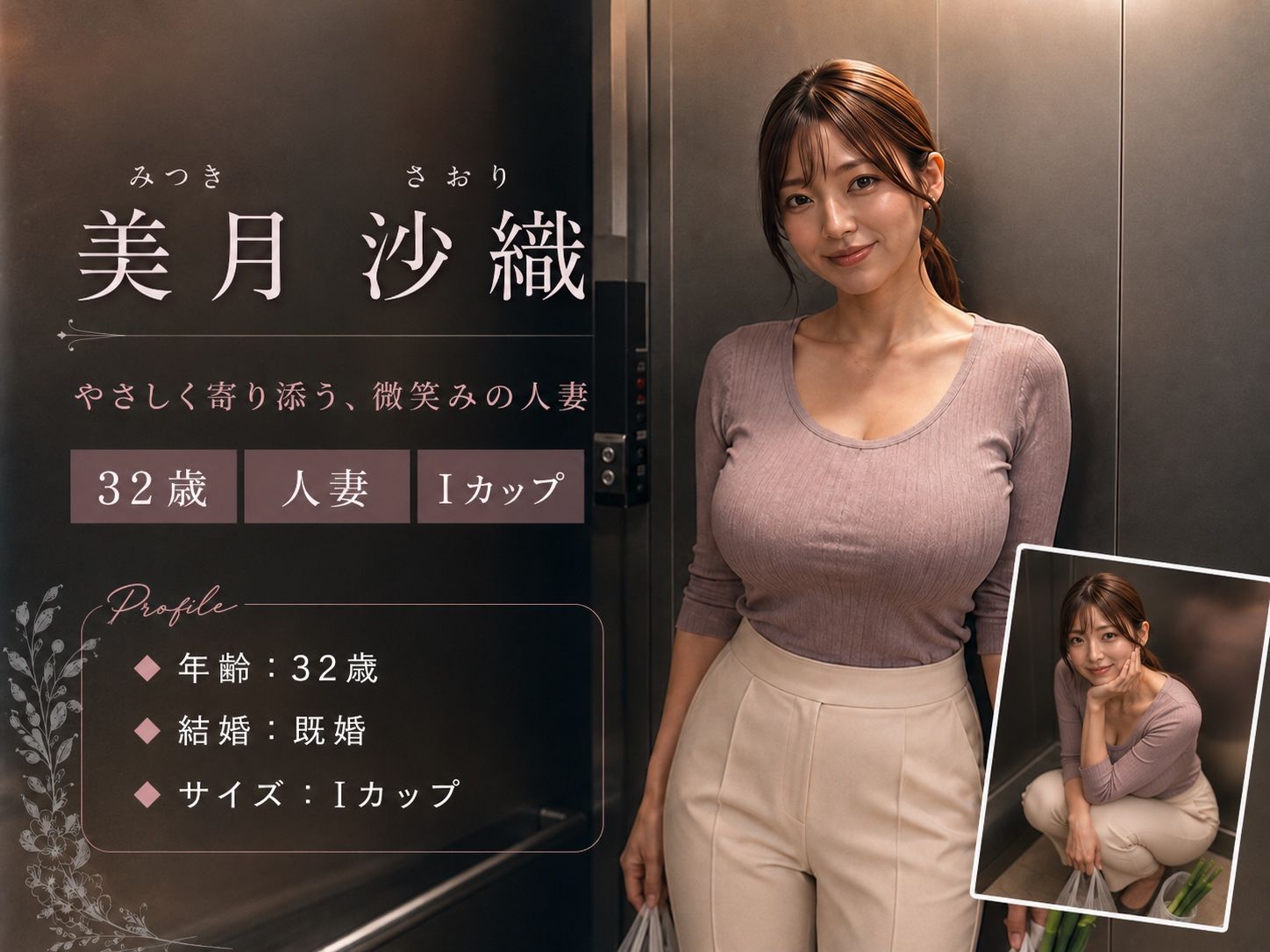 【フル実写動画】密室エレベーターに閉じ込められヤリマン巨乳人妻/ギャル/アイドルと中出しセックスした件 - サンプル画像 1