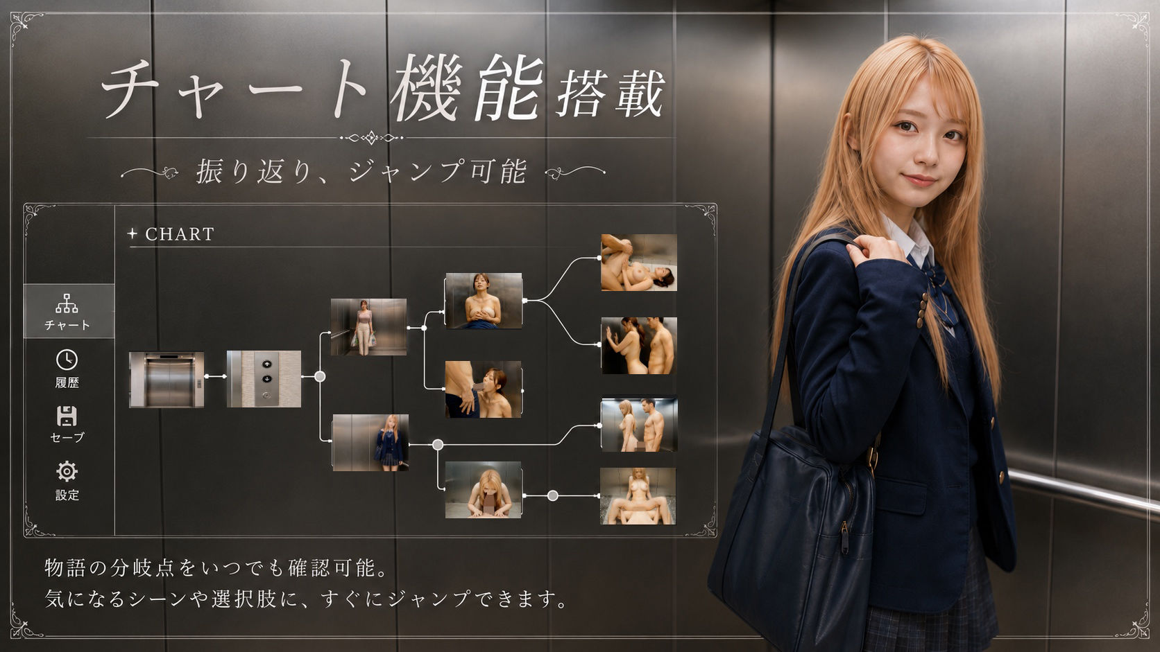 【フル実写動画】密室エレベーターに閉じ込められヤリマン巨乳人妻/ギャル/アイドルと中出しセックスした件 - サンプル画像 6