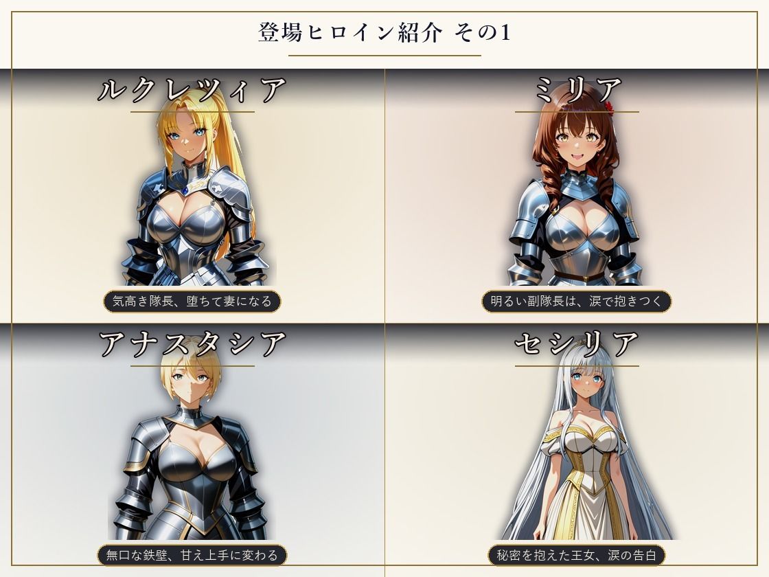 巨乳騎士とえっちな戦記〜7人の巨乳女騎士を娶り、ハーレム皇帝になるまで〜 - サンプル画像 3