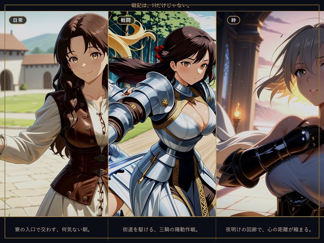 巨乳騎士とえっちな戦記〜7人の巨乳女騎士を娶り、ハーレム皇帝になるまで〜 - サンプル画像 9