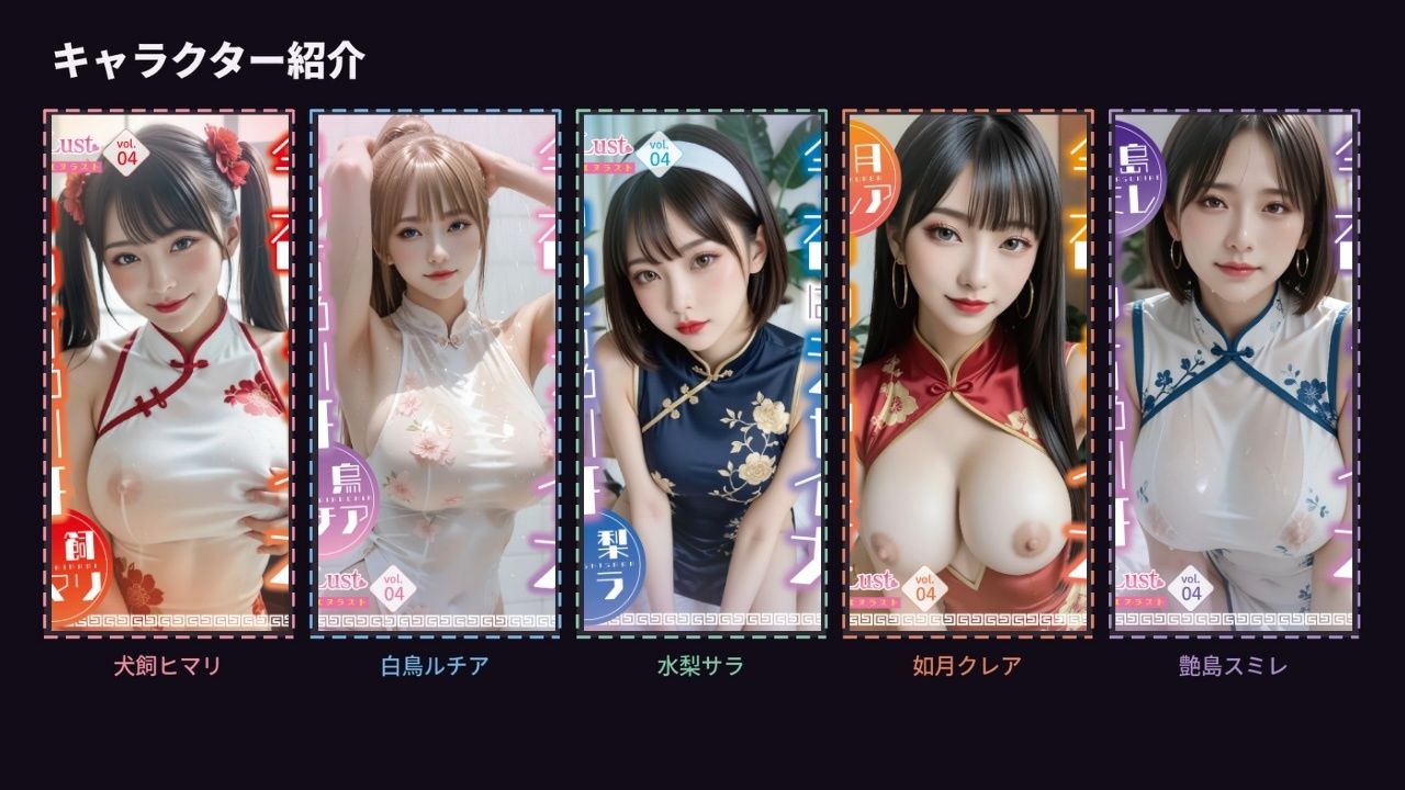 チャイナ神経衰弱！3D〜いつもの美少女5人がチャイナ服に！？〜 - サンプル画像 3