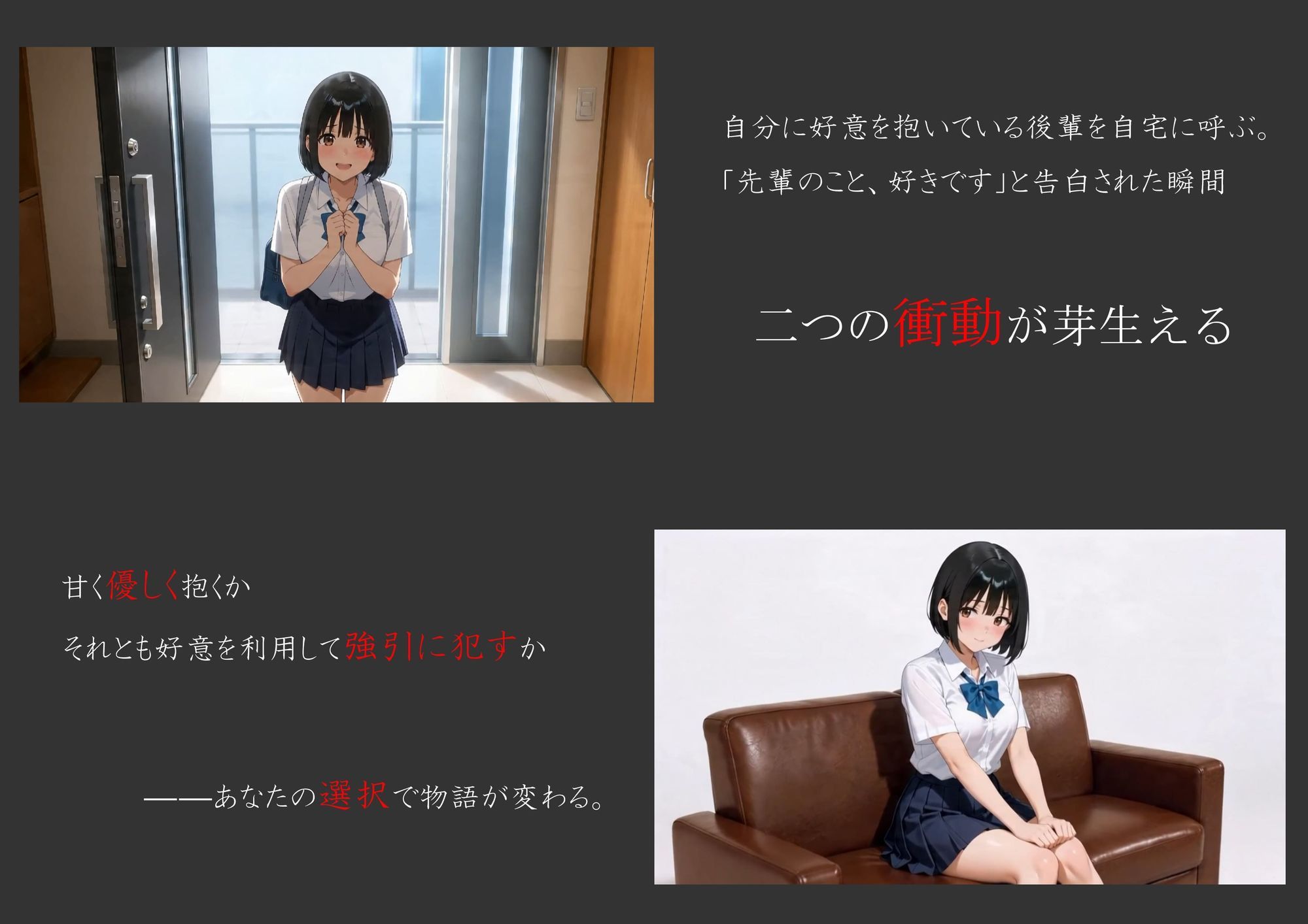俺のことが好きな後輩を自宅に呼んで犯してみた - サンプル画像 1