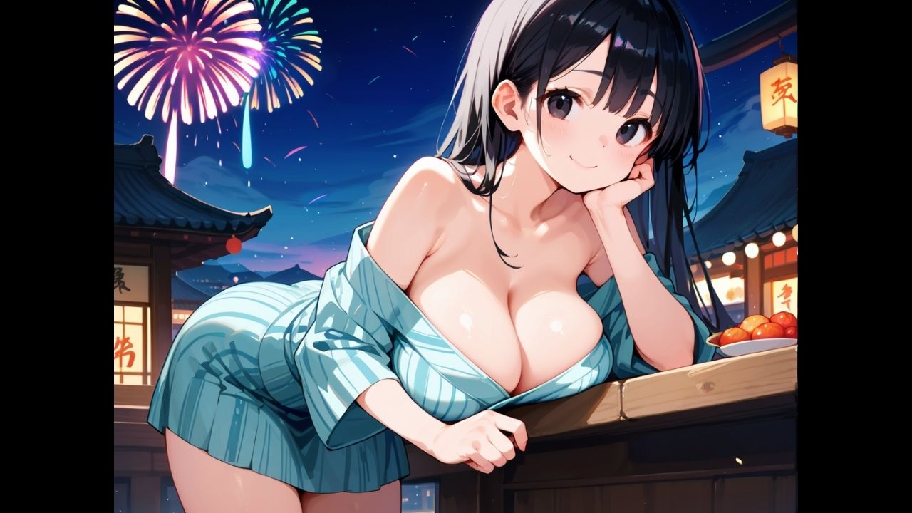 爆乳清楚な同級生と夏祭りの夜、はじめての浴衣で中出し初恋えっち。 - サンプル画像 1