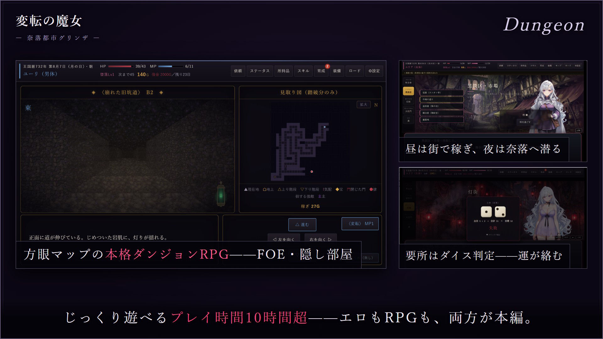 変転の魔女  ー奈落都市グリンザー - サンプル画像 10