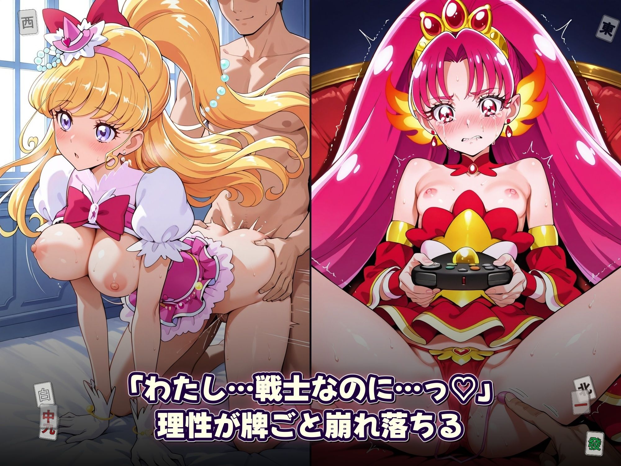 プリティ脱衣麻雀 〜魔法戦士 種付け堕とし対局〜 - サンプル画像 10