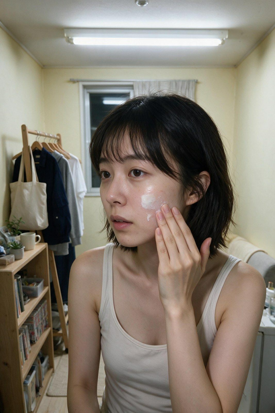 〔実写級〕深夜コンビニの防犯カメラを向けた先 バイトの子（20）/記録28本 - サンプル画像 2