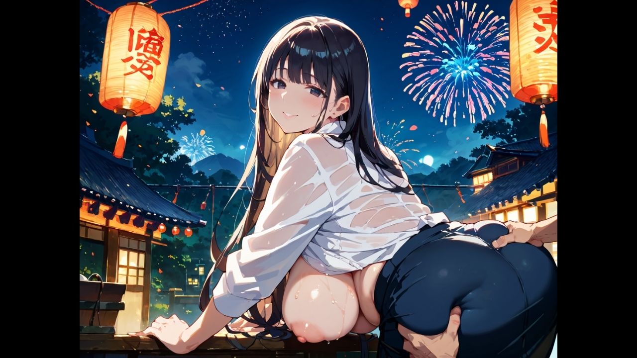 爆乳女上司。〜仕事帰りの花火大会〜【大ボリュームCG40枚】 - サンプル画像 1