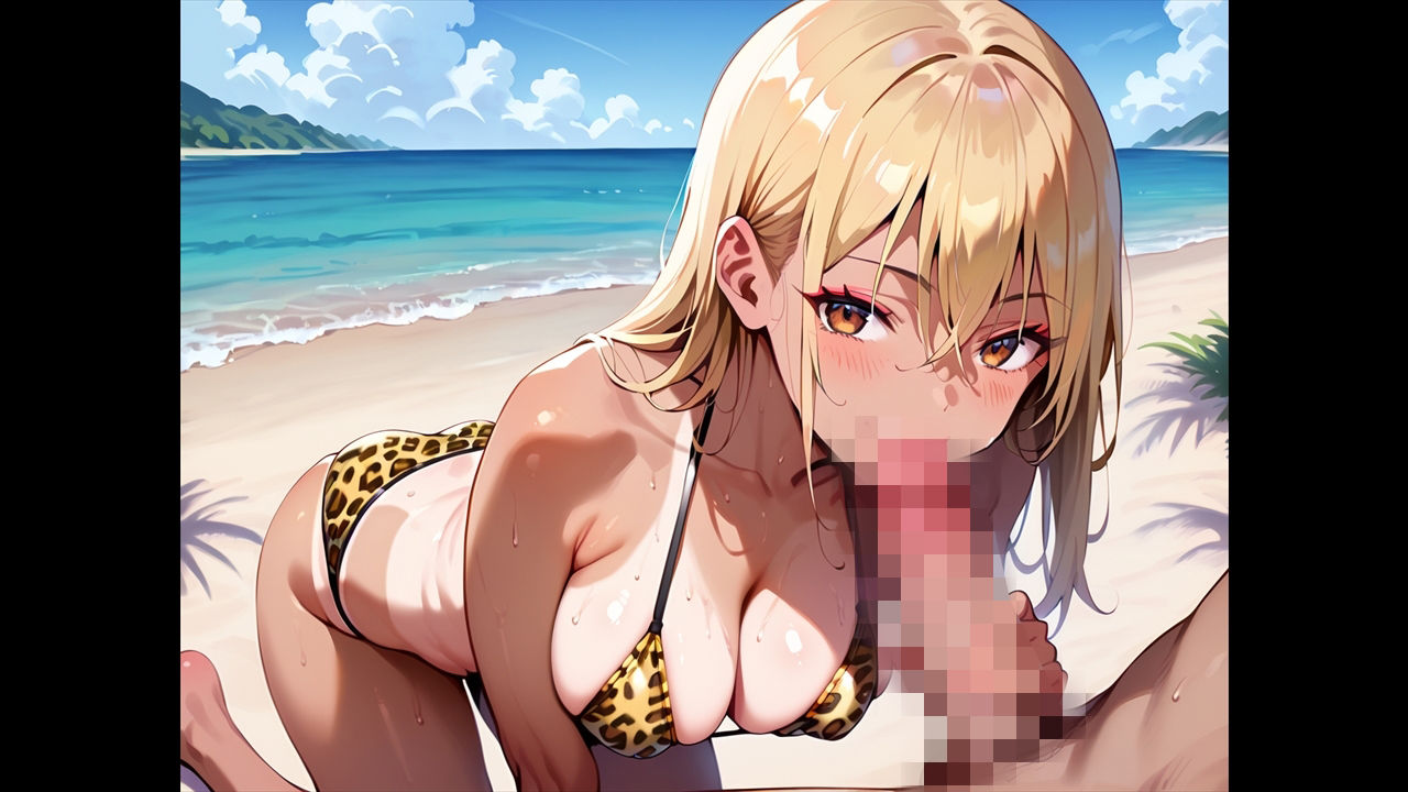 金髪ギャル●Kとツンデレ浜辺H！【たっぷりボリューム48枚！】 - サンプル画像 5
