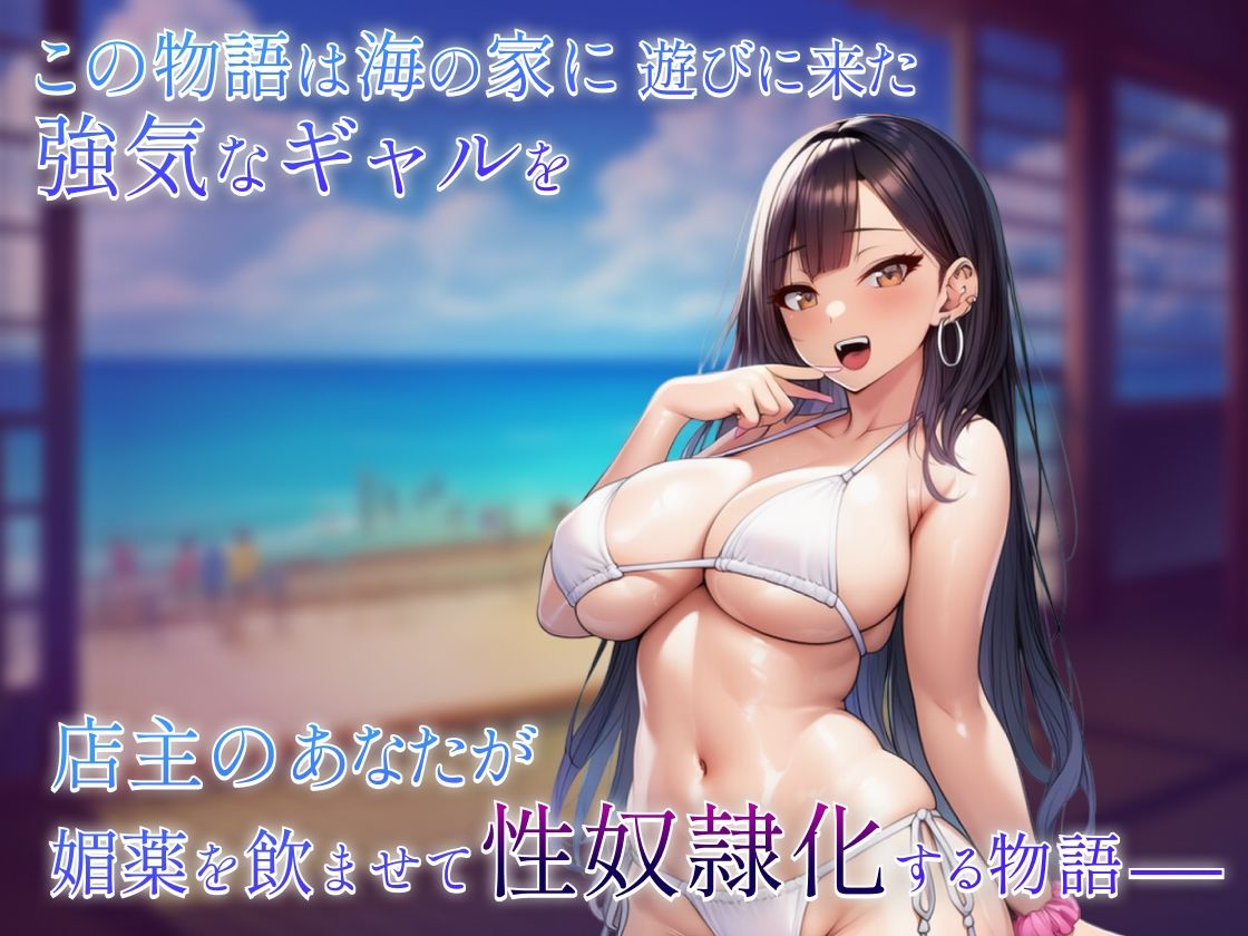 海の家ギャル孕ませ物語〜黒髪強気ビッチギャル編〜 - サンプル画像 1